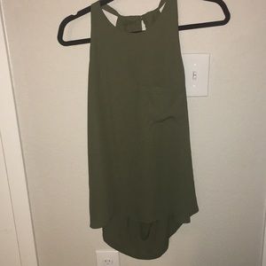 Forever 21 army green blouse tank
